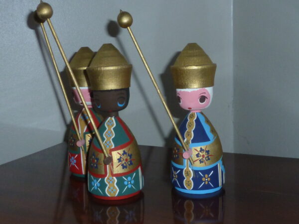 Mogens Eigenbrod 3 hellige Konger høje figurer - Image 7