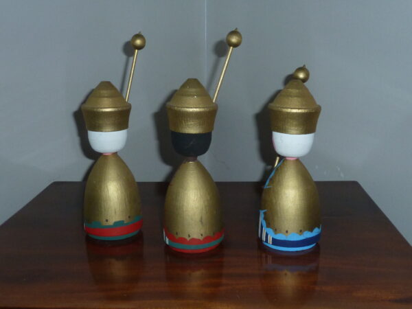 Mogens Eigenbrod 3 hellige Konger høje figurer - Image 3