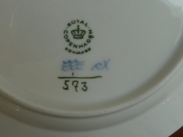 Royal Copenhagen musselmalet halvblonde silde tallerken 1-573 - Image 6