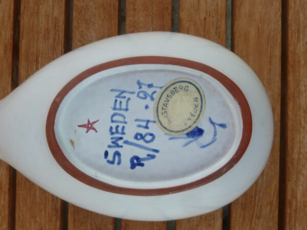small organic shaped bowl  Gustavsberg Stig Lindberg Earthenware - Image 9