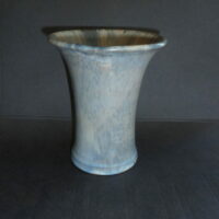Martin  Søren Mortensen Art Deco vase 1934 grå/blålig glasur