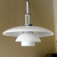 PH 3/2 pendel Opal glas og forkromet metal