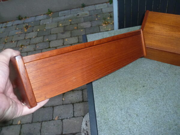 2 stk sengeborde i teak med skuffe - Image 3