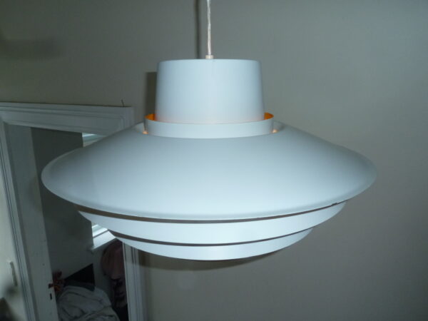 Hvid vintage Verona pendel Solar med 5 skærme - Image 4