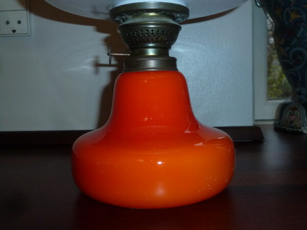 Oline petroleumslampe orange Holmegaard Fog og Mørup - Image 4