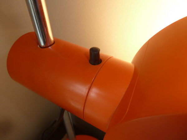 Orange vintage bordlampe Sven Middeboe for Nordisk Solar Company - Image 6