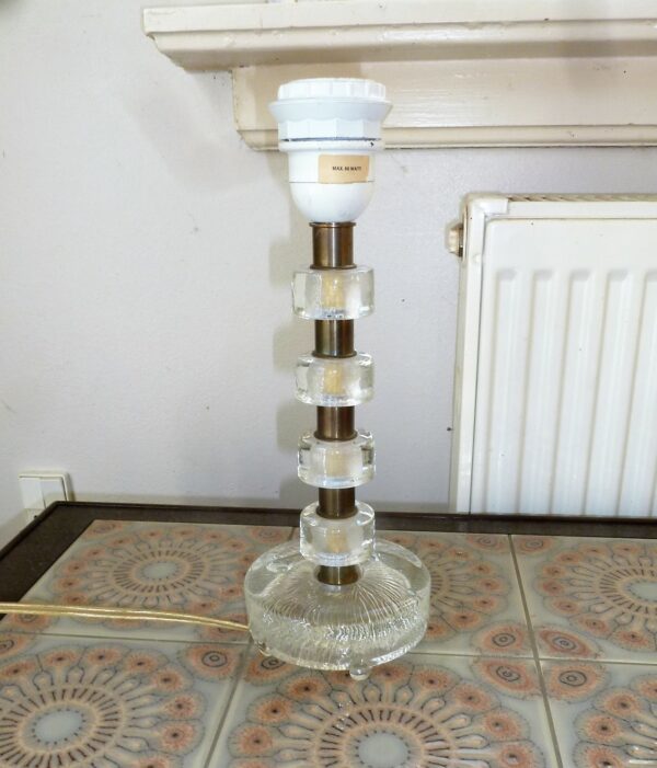 Orrefors bordlampe design Carl Fagerlund