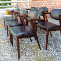 6 stk Kai Kristiansen Model 42 Palisander spisebordsstole