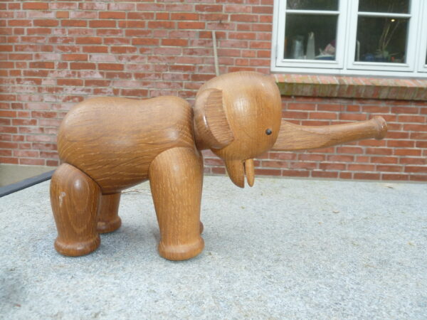 Tidlig Kay Bojesen Elefant i patineret eg - Image 9