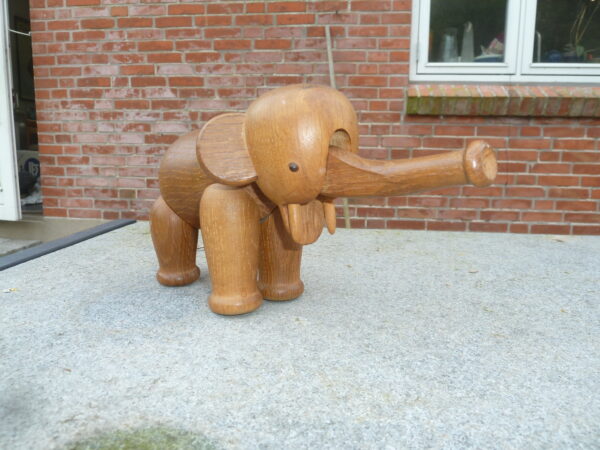 Tidlig Kay Bojesen Elefant i patineret eg - Image 8