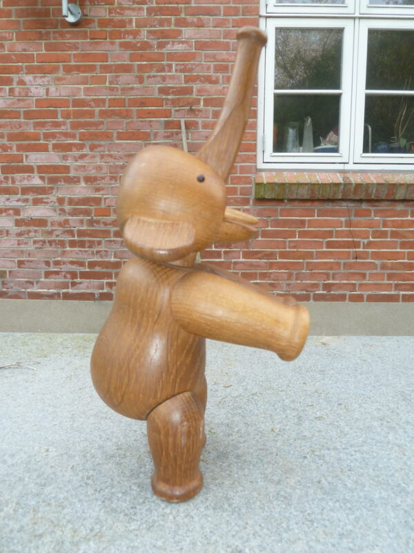 Tidlig Kay Bojesen Elefant i patineret eg - Image 4