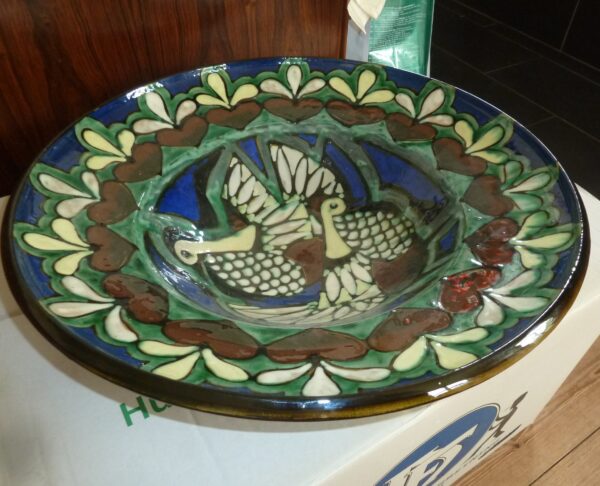 Kæmpe vintage bordfad Abbednæs Potteri - Image 3